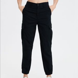 high rise cargo joggers